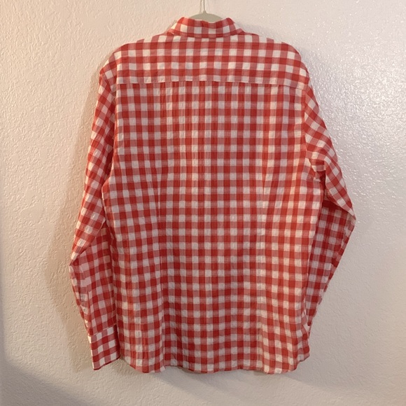 INTERNATIONAL LAUNDRY Button Down Plaid Shirt, Linen-Cotton, Sz. L/NWT - Picture 12 of 17